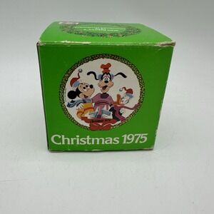 Walt Disney's 1975 Limited Edition Christmas Ornament /Goofy Mickey & Donald Box